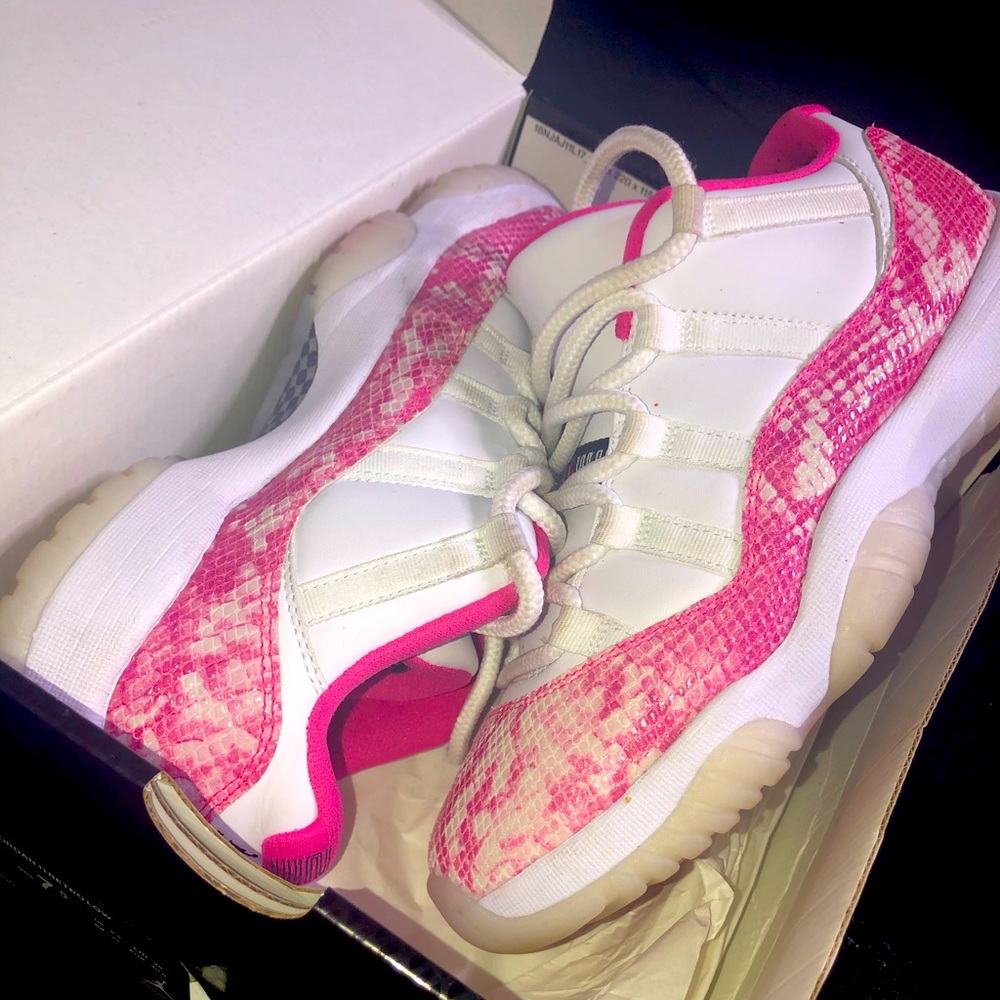 Pink snake skin Air jordan 11 retro low
